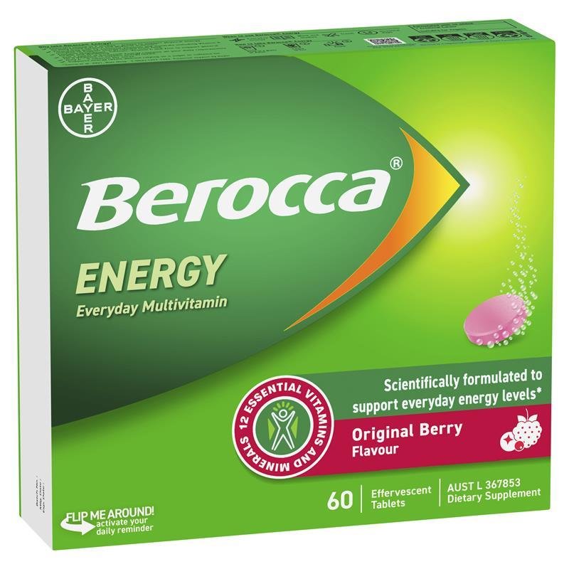 Berocca 能量泡腾片 原味浆果 60片