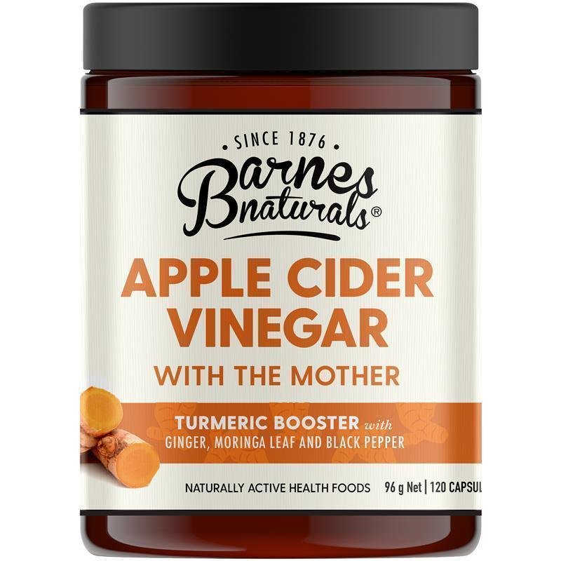 Barnes Naturals 苹果醋含醋母+姜黄 120粒