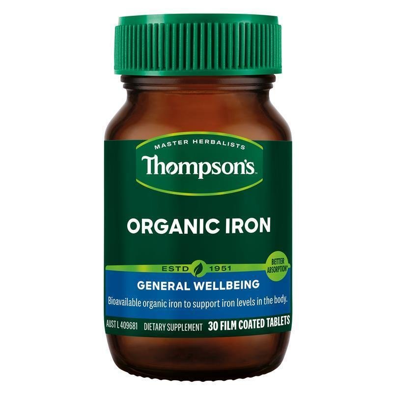 Thompson's 汤普森 有机铁片 24mg 30片