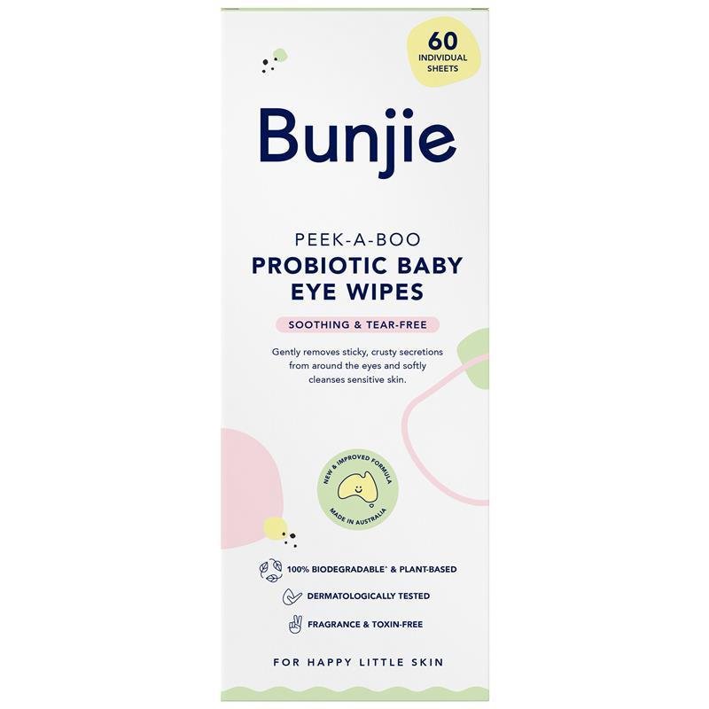 Bunjie 益生菌婴儿眼部湿巾 60片