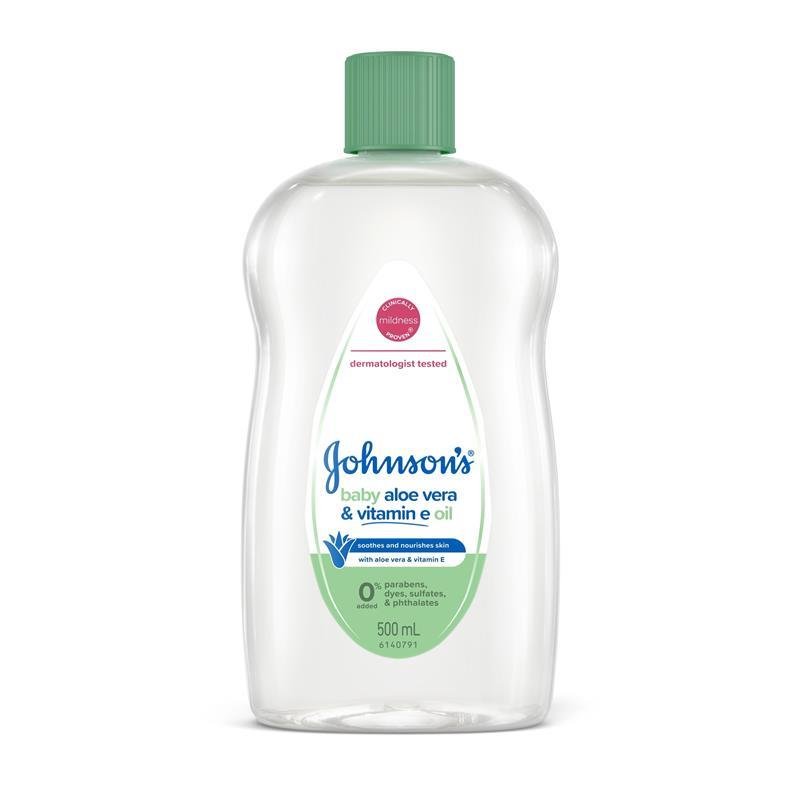 Johnson's 强生婴儿润肤油（含芦荟与维E）500ml