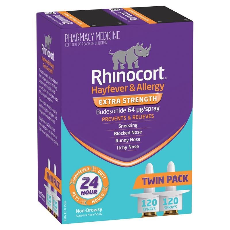 Rhinocort 加强型花粉过敏鼻喷雾 120喷×2瓶