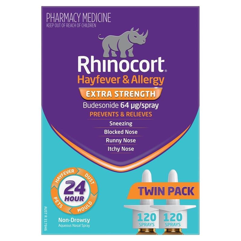 Rhinocort 加强型花粉过敏鼻喷雾 120喷×2瓶