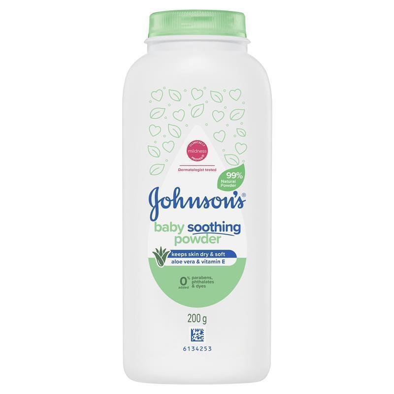 Johnson's 强生 婴儿玉米淀粉爽身粉(芦荟+维E) 200g