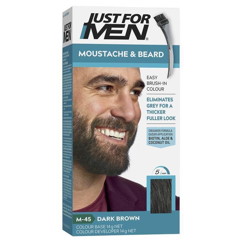 Just for Men 胡须染色膏 M-45 深棕色