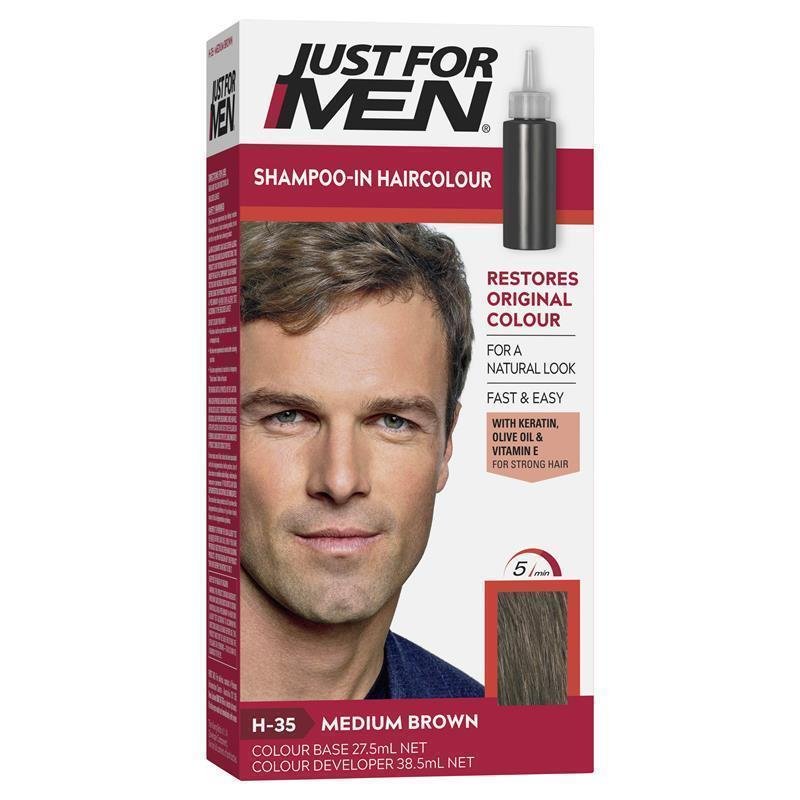 Just for Men 永久染发膏 自然中棕色