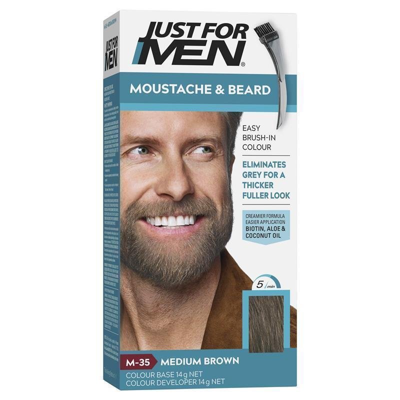 Just for Men 胡须染色膏 中棕色