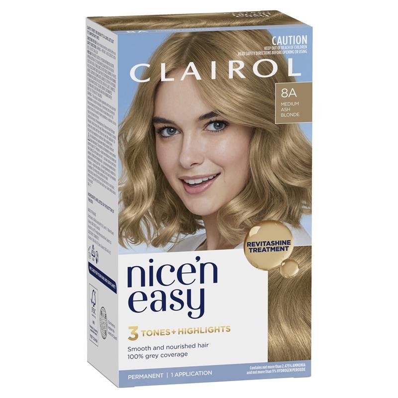 伊卡璐 Nice'n Easy 轻松美 永久染发膏 8A 自然中亚麻金色