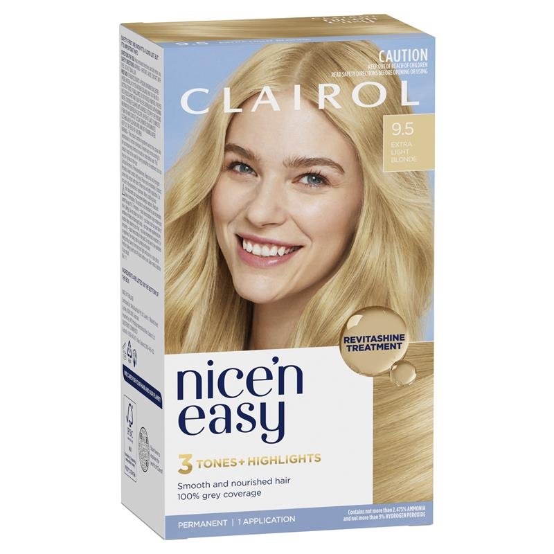 伊卡璐 Nice'n Easy 轻松美 永久染发膏 9.5 超浅金色