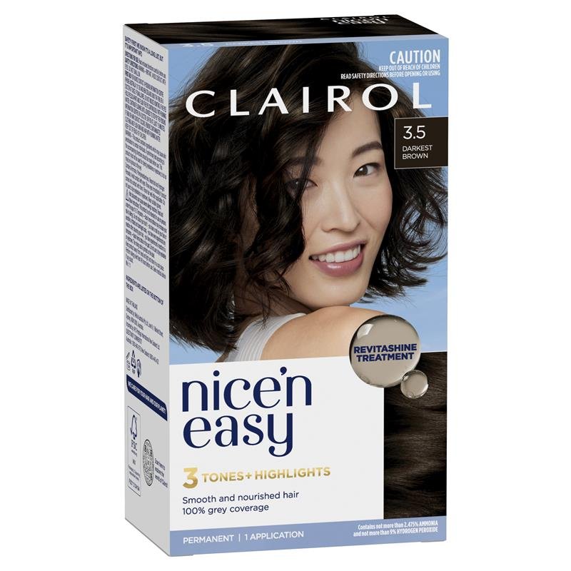 伊卡璐 Nice'n Easy 轻松美 永久染发膏 3.5 最深棕色