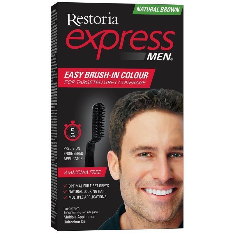 Restoria Express for Men 男士染发 自然棕色