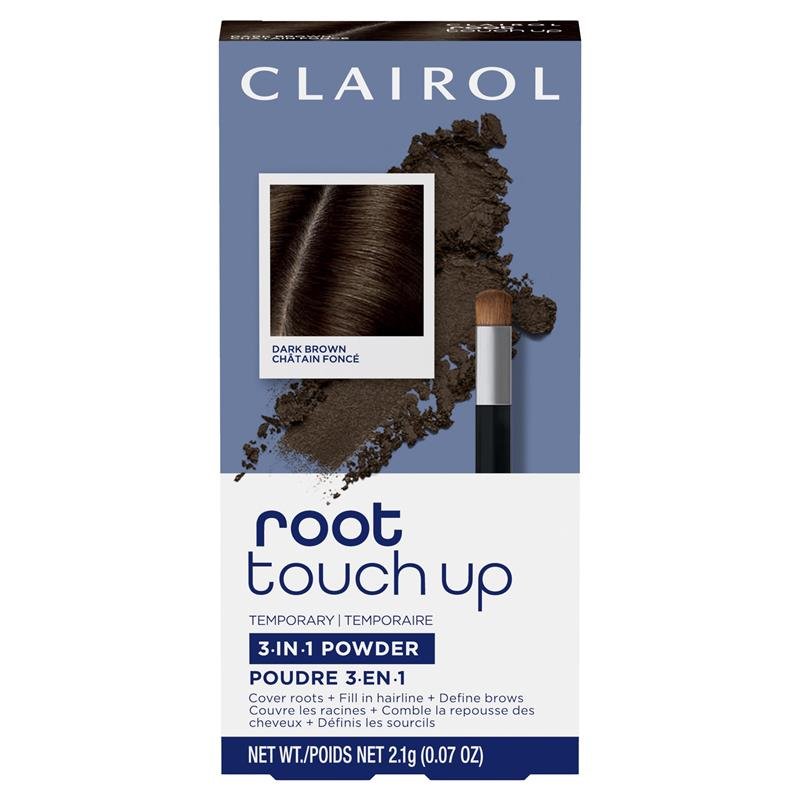 Clairol 伊卡璐 Nice & Easy 发根补色遮盖粉 深棕色
