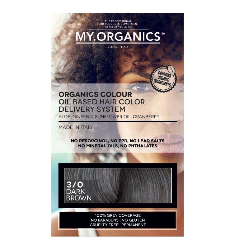 My Organics 有机永久染发膏 3/0号深棕色