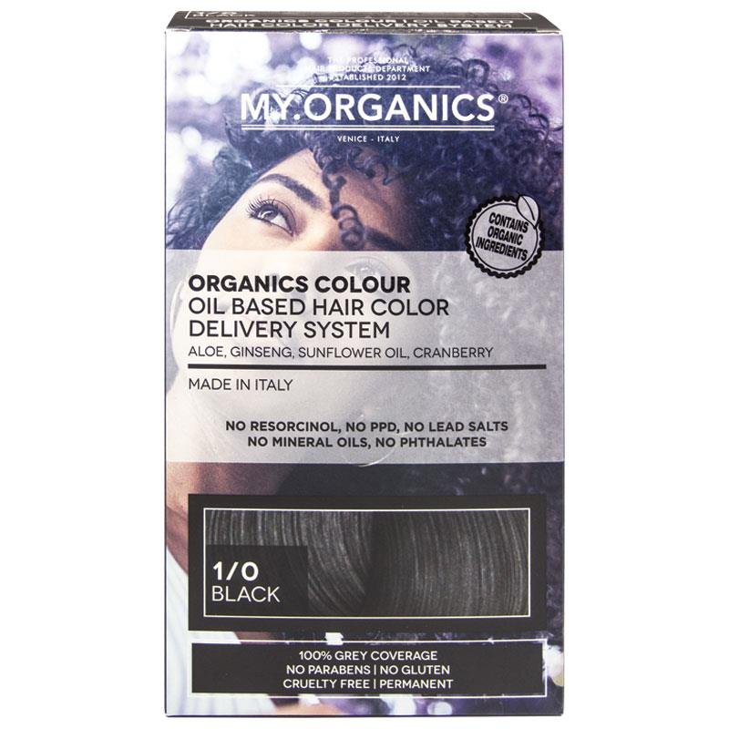 My Organics 有机永久染发膏 1/0 黑色