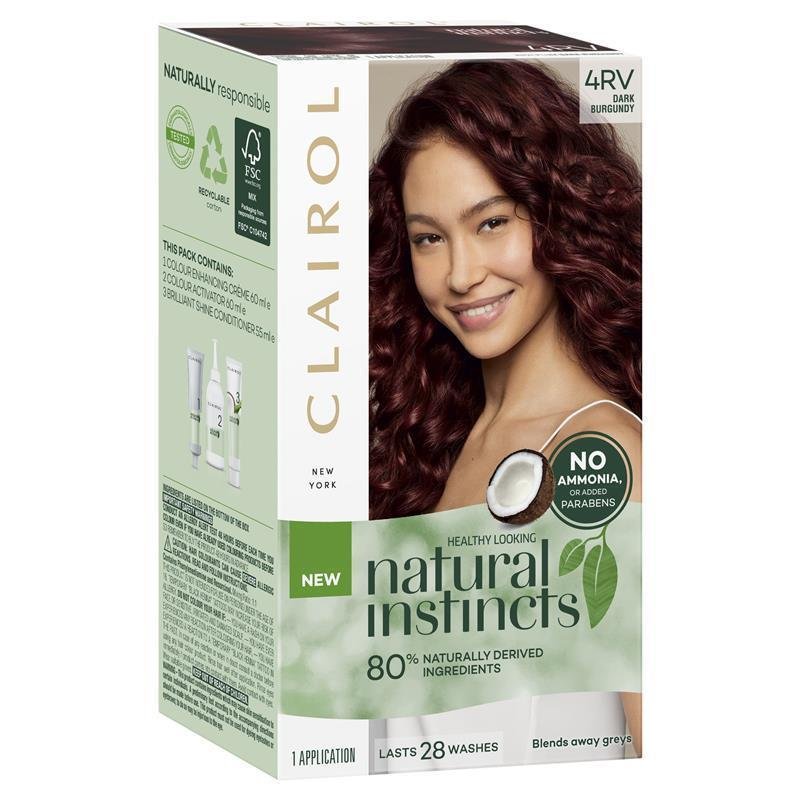 Natural Instincts 天然印象 半永久染发膏 4RV 深酒红色