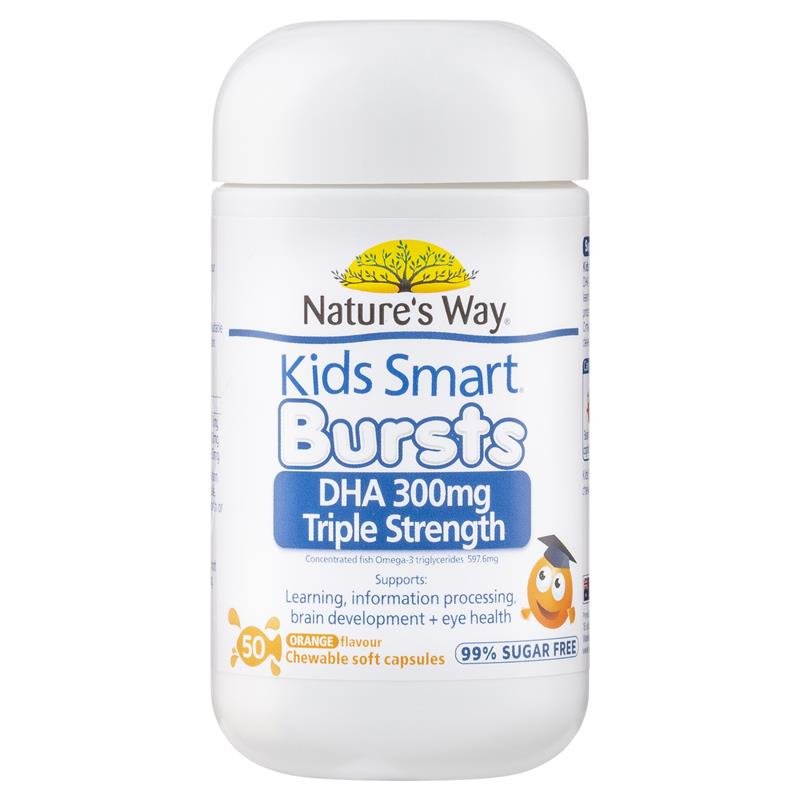 Nature's Way 儿童 DHA 300mg 三倍浓缩 50粒软胶囊