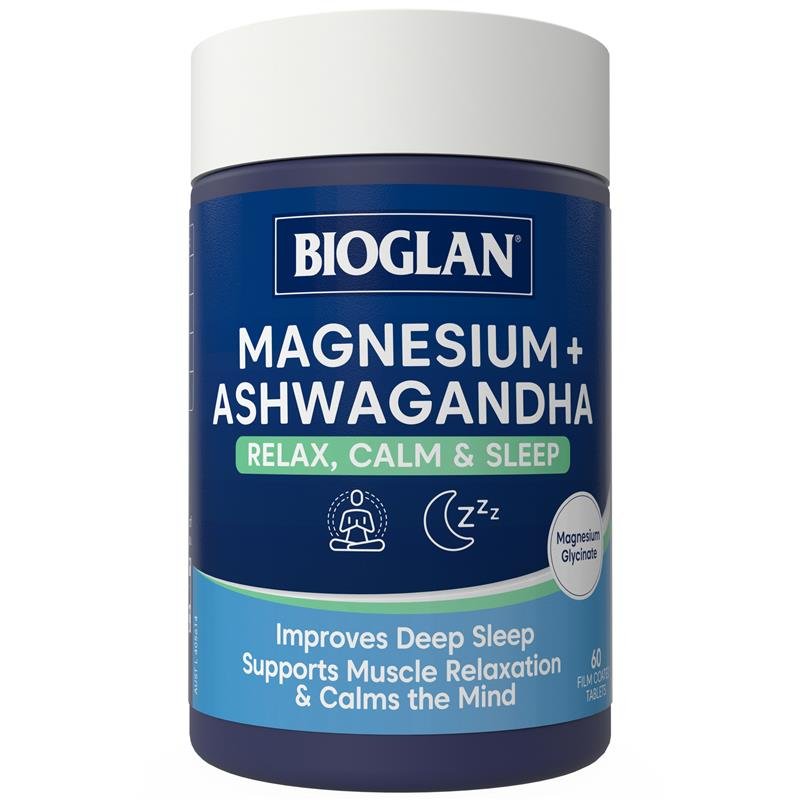 Bioglan 百澳莱 镁+南非醉茄 放松助眠 60片