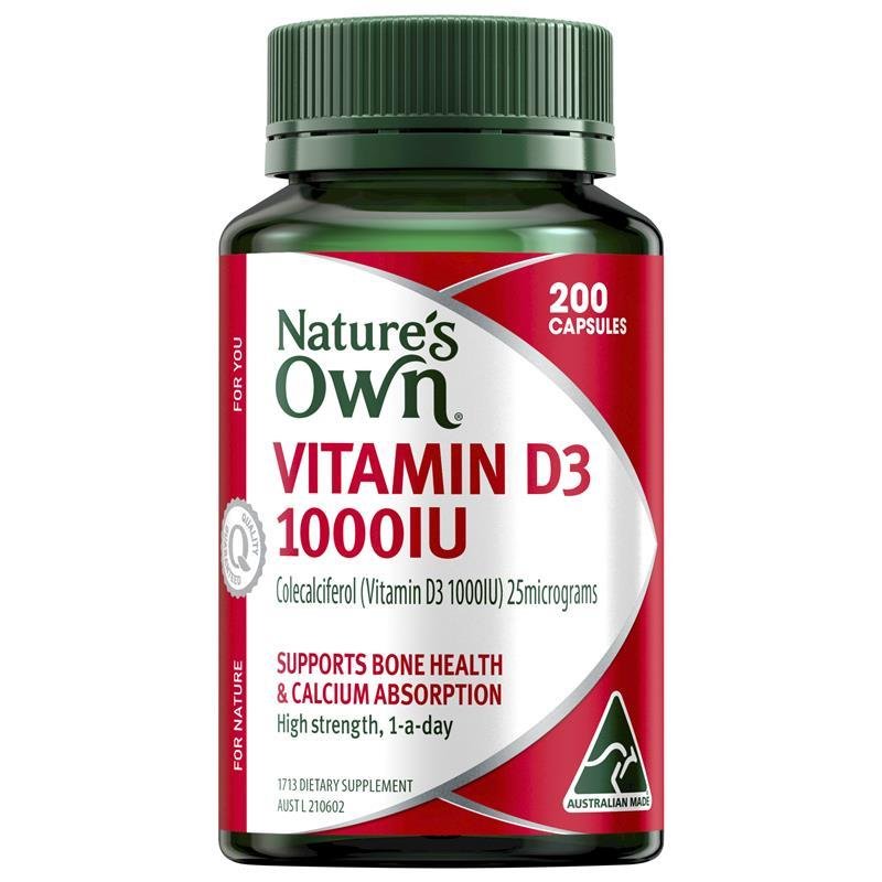 Nature's Own 维生素D3 1000IU 200粒