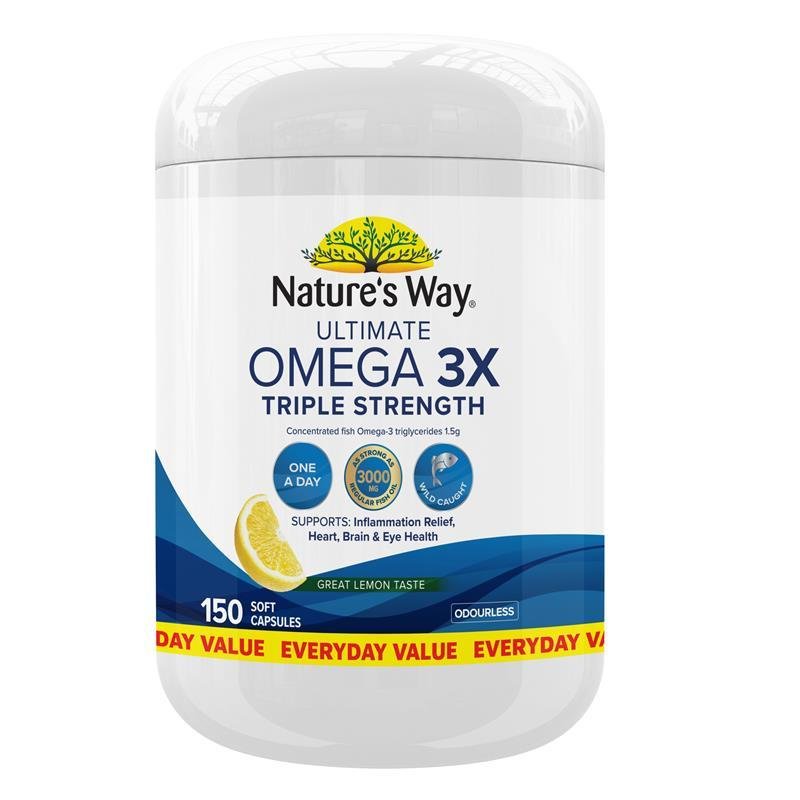 Nature's Way 三倍浓缩深海鱼油Omega-3 150粒