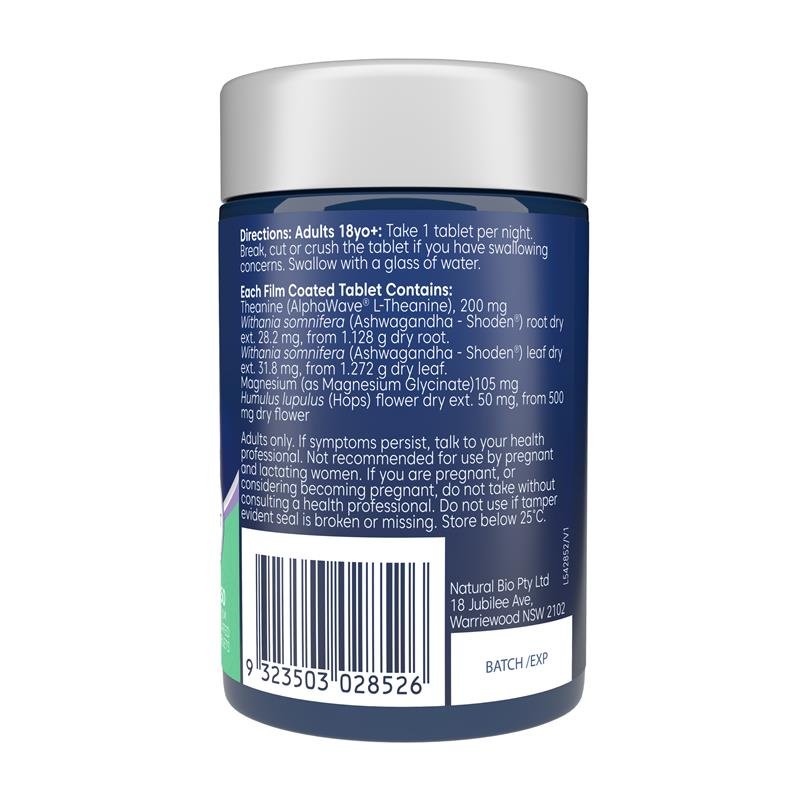 Bioglan L-茶氨酸 PM 静心助眠 50粒