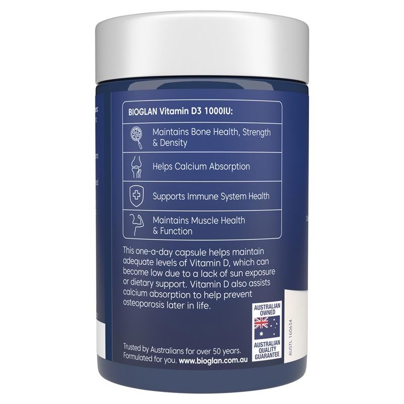 Bioglan 百澳莱 维生素D3 1000IU 250粒