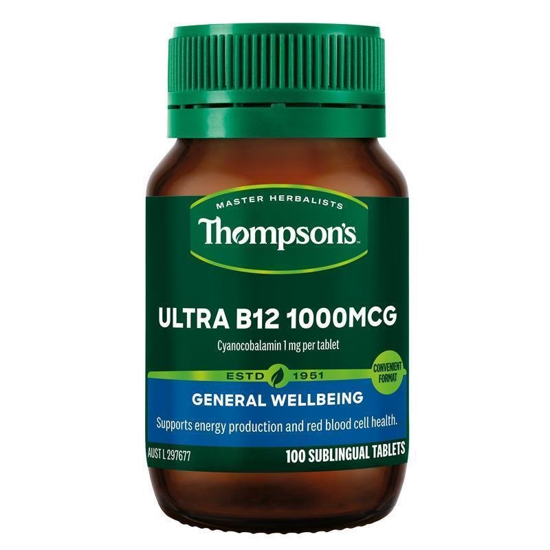 Thompson's 超级维生素B12 1000mcg 100片