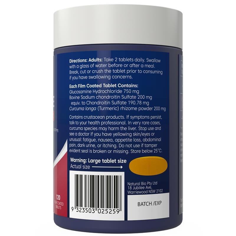 Bioglan 氨糖+软骨素+姜黄 120片