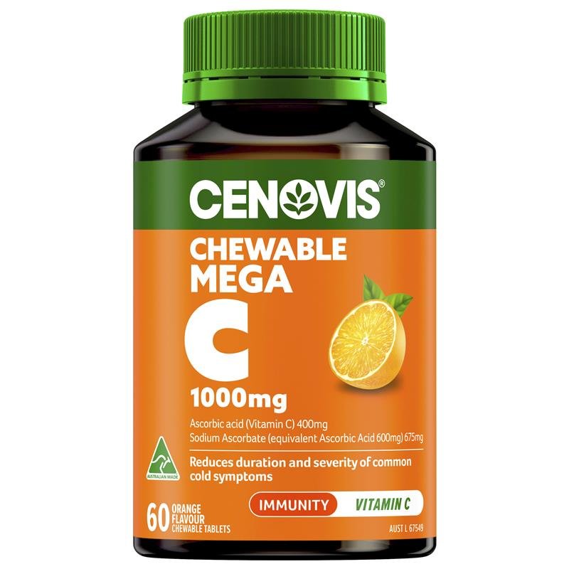 Cenovis 维生素C 1000mg 香橙味 60片