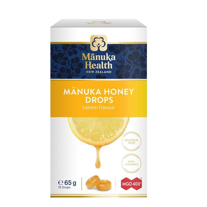 Manuka Health 蜜纽康 麦卢卡蜂蜜润喉糖 柠檬味 15粒 65g