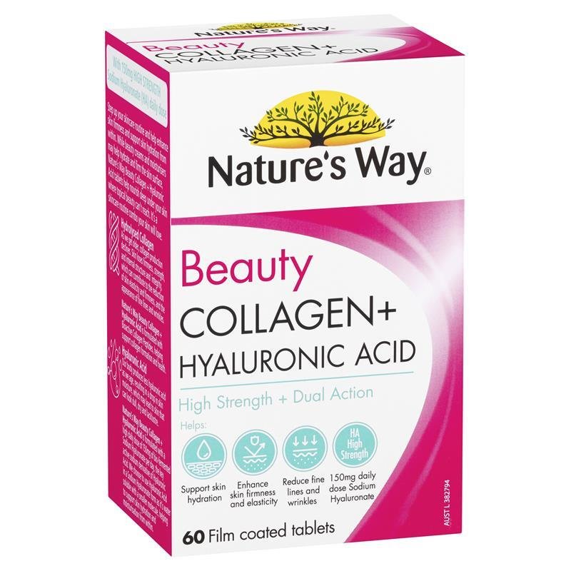 Nature's Way 美容胶原蛋白+透明质酸 60粒