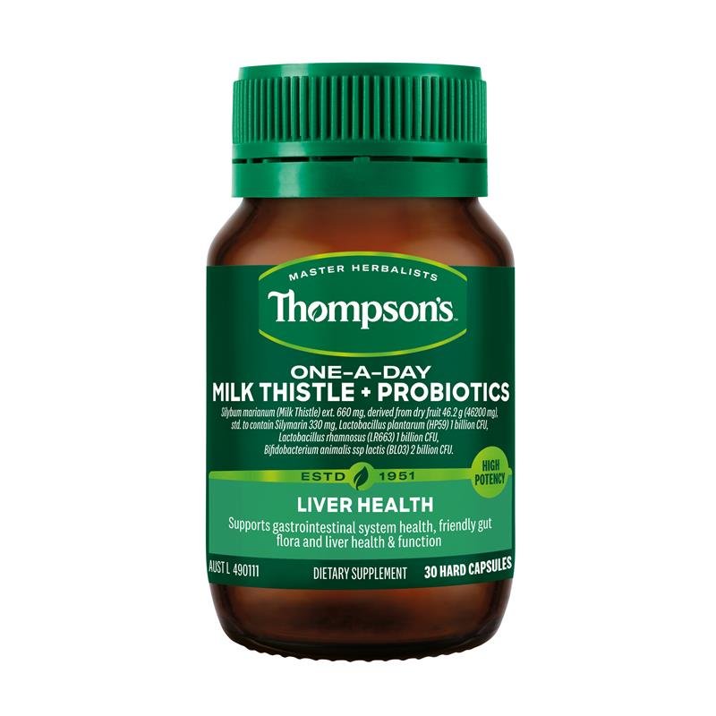Thompson's 每日奶蓟草+益生菌 30粒