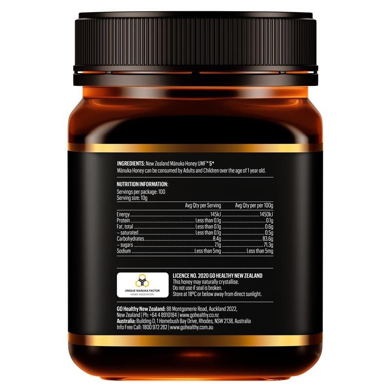 GO Healthy 麦卢卡蜂蜜 UMF 5+ (MGO 80+) 1kg