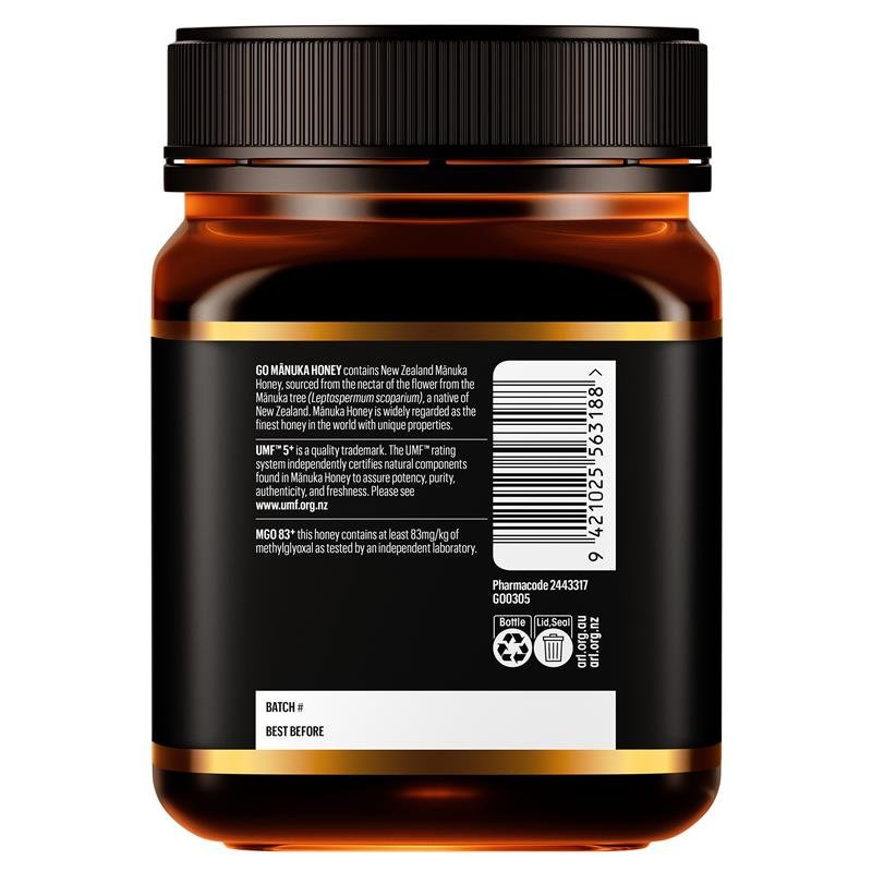 GO Healthy 麦卢卡蜂蜜 UMF 5+ (MGO 80+) 1kg