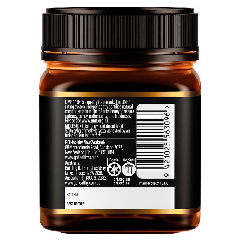 GO Healthy 麦卢卡蜂蜜 UMF 16+ (MGO 570+) 250g