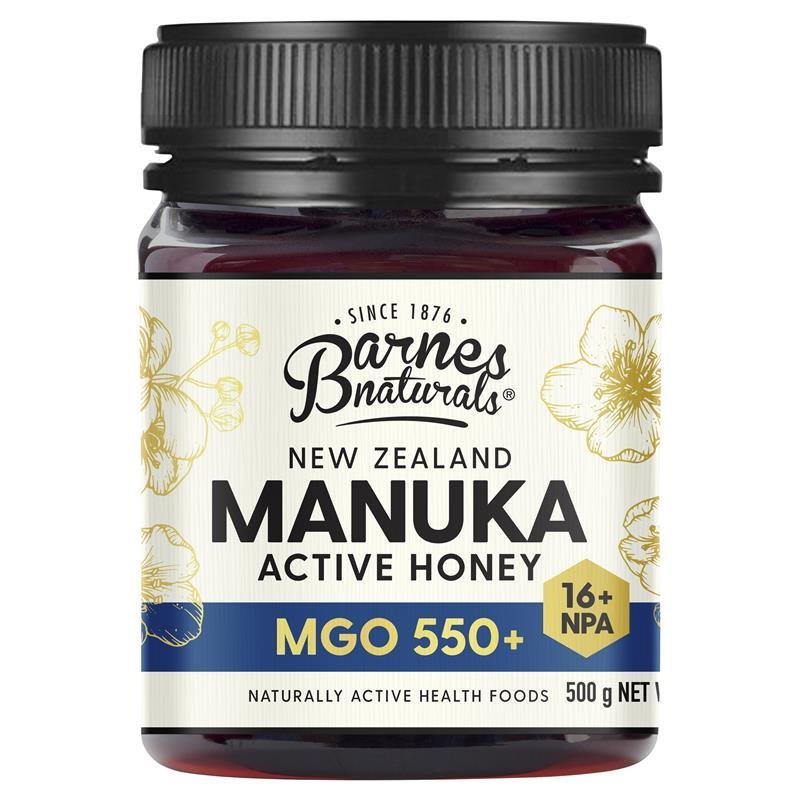 Barnes Naturals 新西兰麦卢卡蜂蜜 MGO550+ 500g