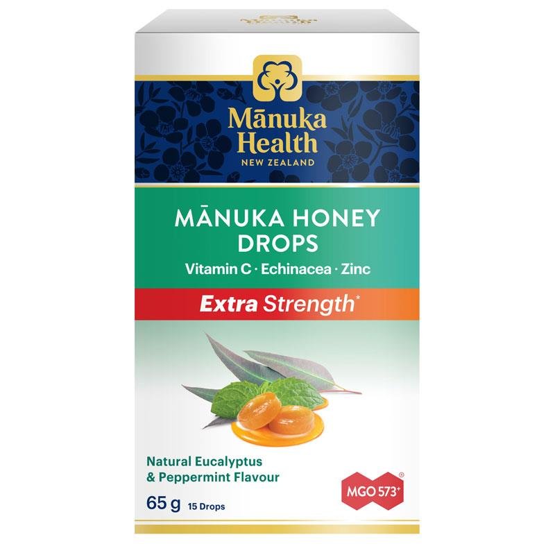 Manuka Health 蜜纽康 麦卢卡蜂蜜润喉糖 桉树薄荷味 15粒 65g
