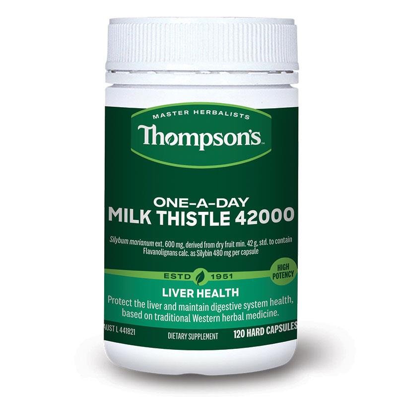 Thompsons One A Day Milk Thistle 42000mg 120 Capsules