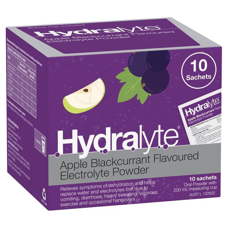 Hydralyte Powder Apple Blackcurrant 5g X 10