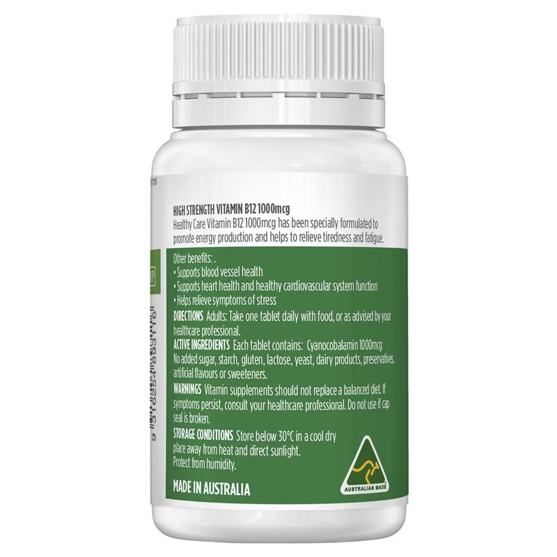 Healthy Care 维生素B12 1000mcg 60片