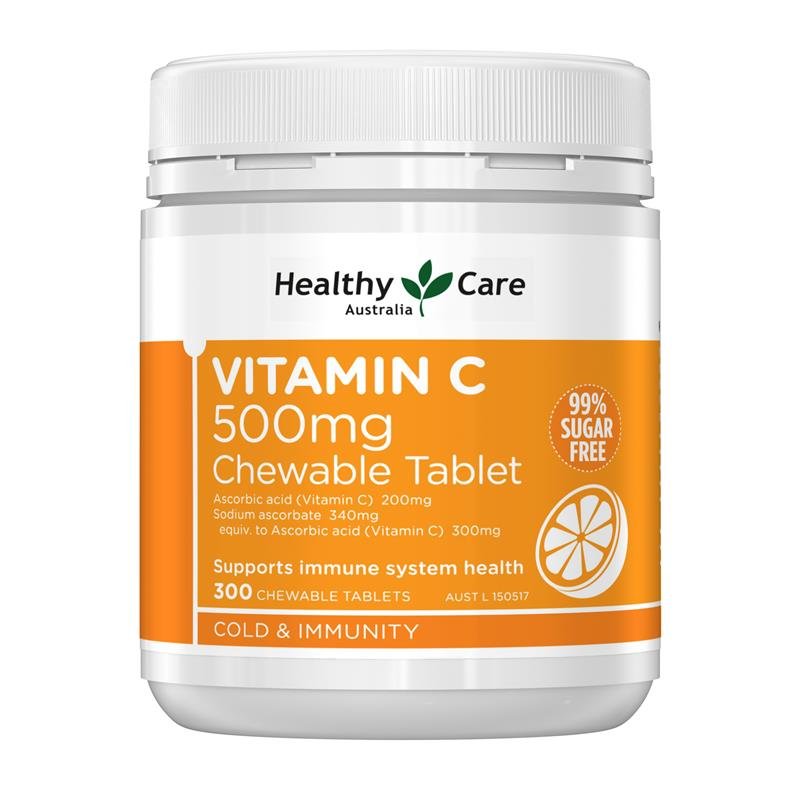 Healthy Care 维生素C 500mg 300片咀嚼片