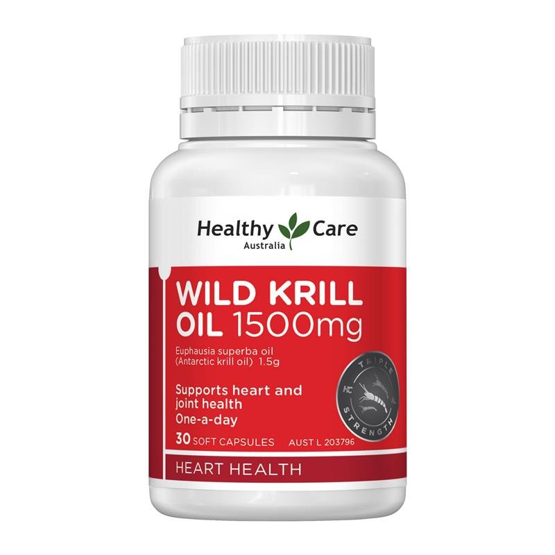 Healthy Care 野生磷虾油 1500mg 30粒