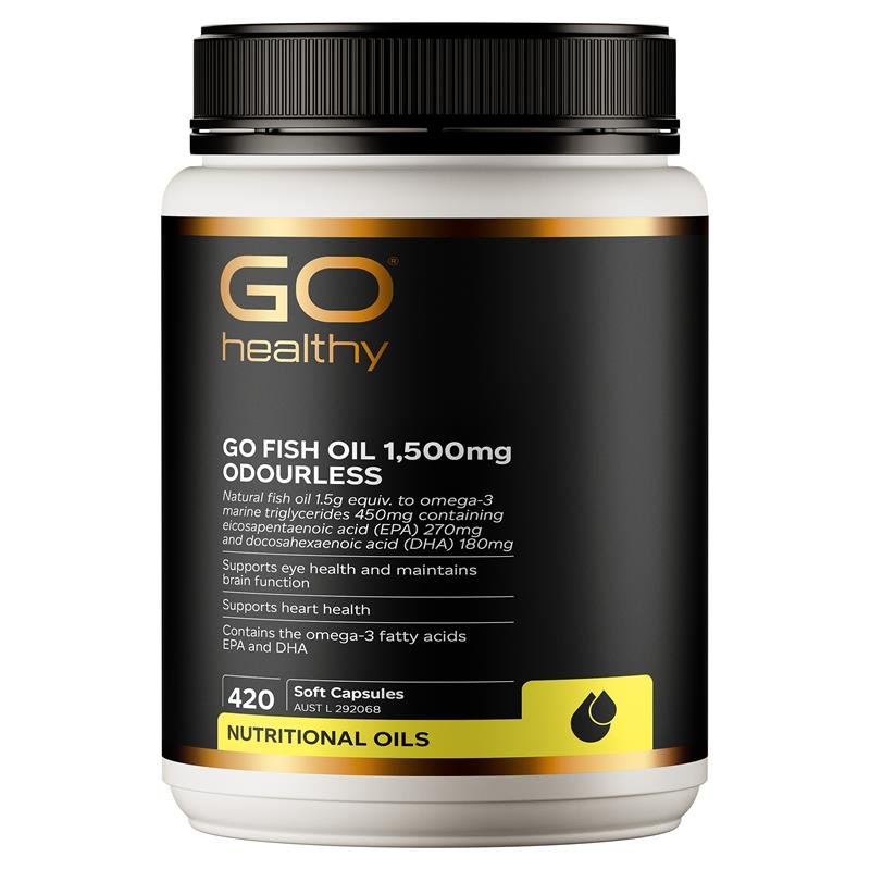 GO Healthy 无腥味鱼油 1500mg 420粒