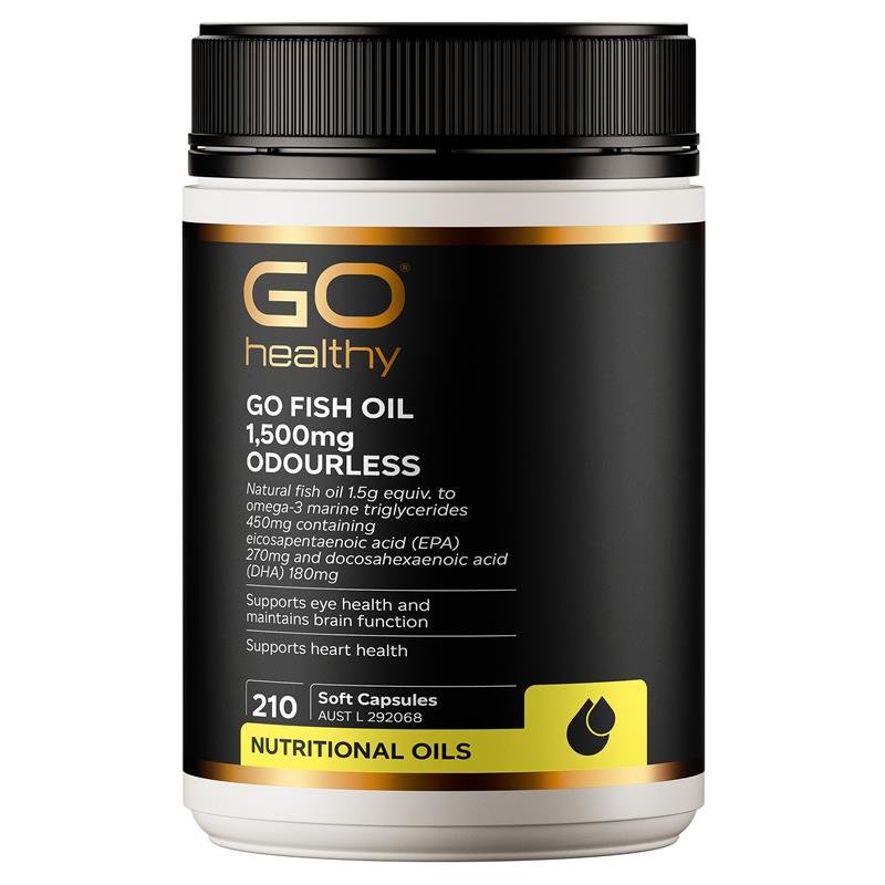 GO Healthy 无腥味鱼油 1500mg 210粒