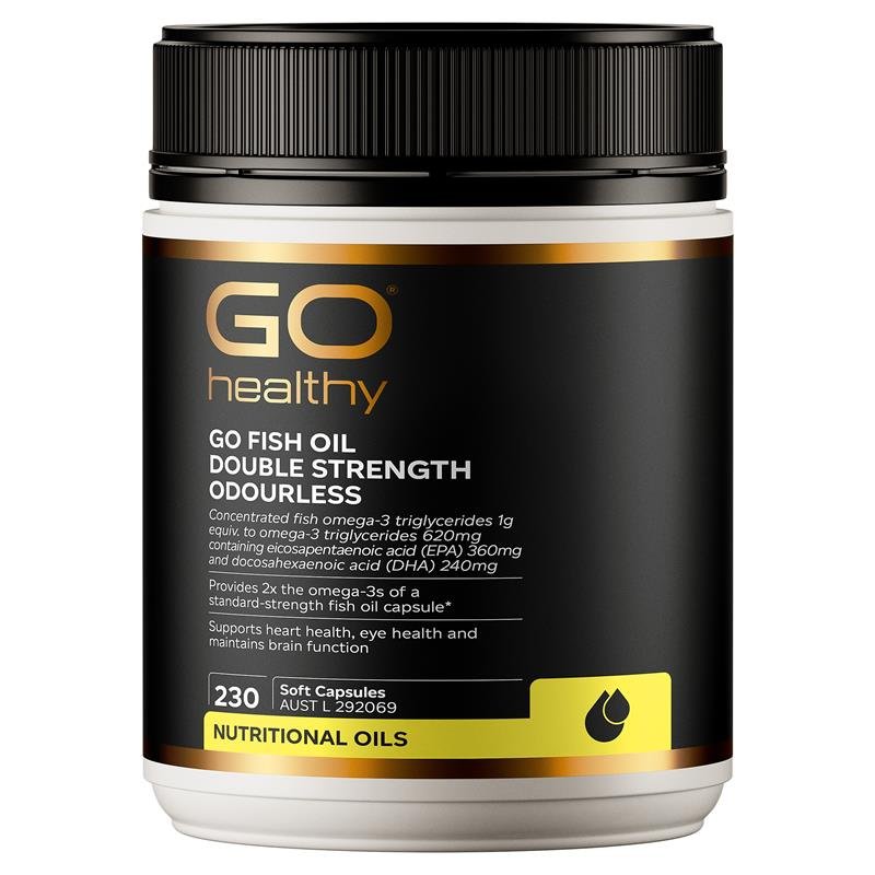 GO Healthy 无腥味浓缩鱼油 2000 软胶囊 230粒(新装)