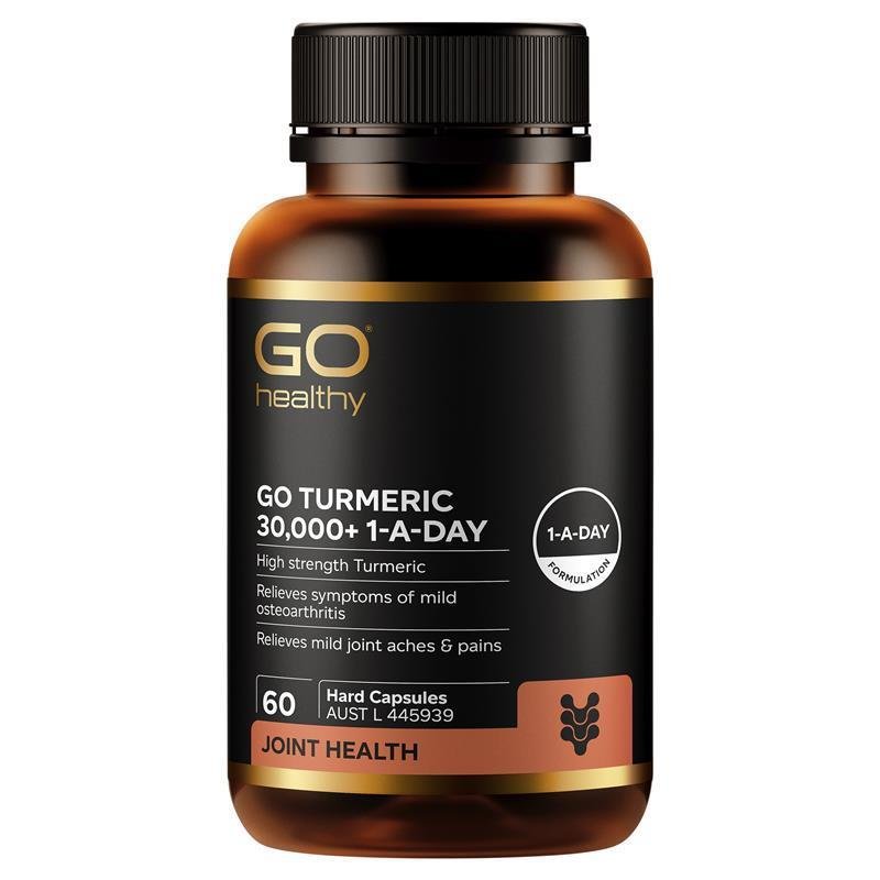 GO Healthy 姜黄 30000+ 每日一粒 素食硬胶囊 60粒