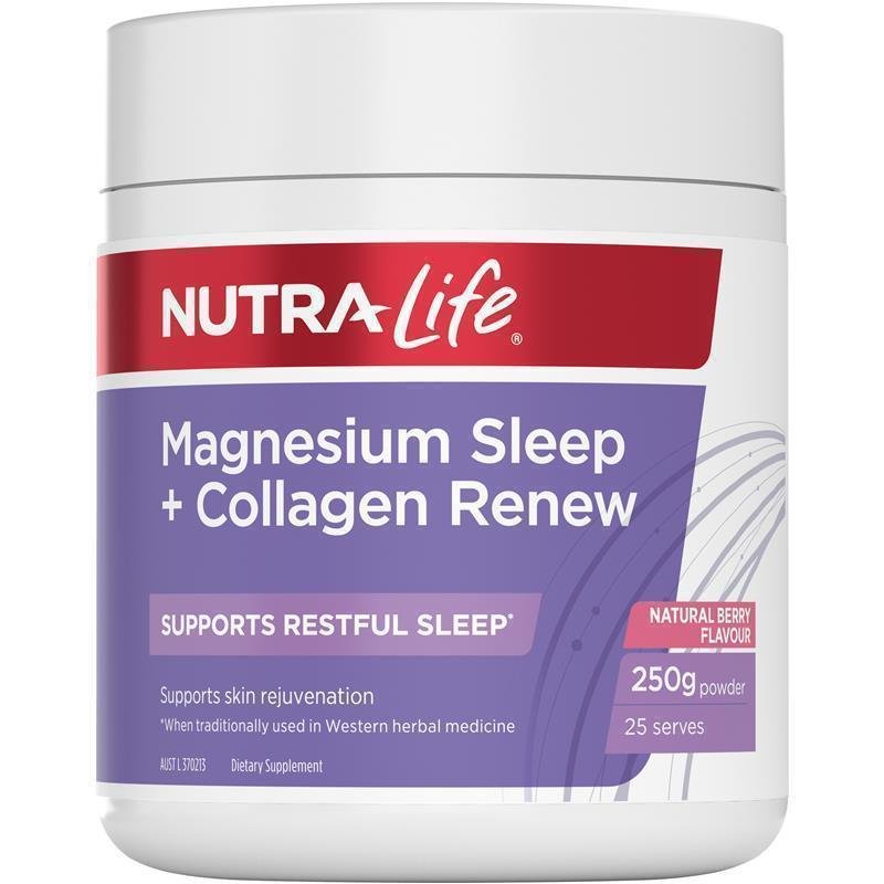 Nutra-Life 镁睡眠+胶原焕新 浆果味粉 250g