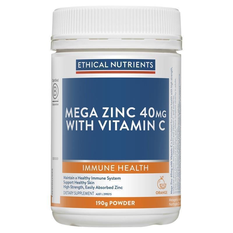 Ethical Nutrients 高浓缩锌粉 40mg+维C 橙味 190g