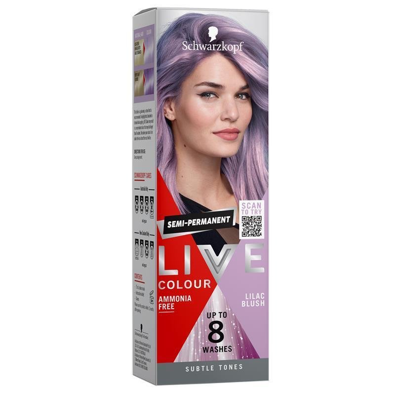 施华蔻 LIVE柔彩半永久染发膏 淡紫色 75ml