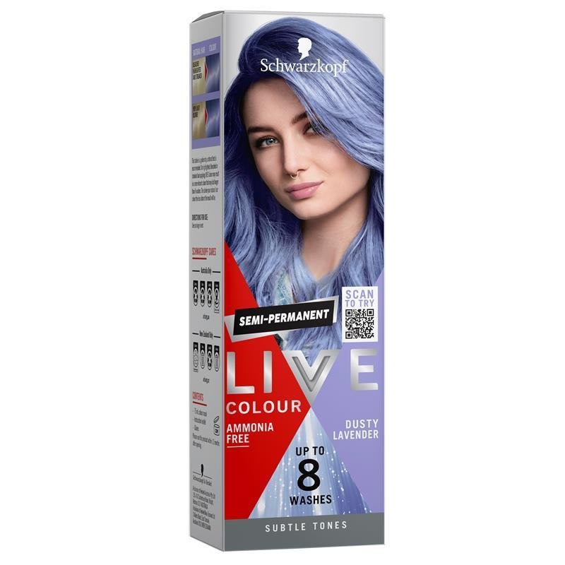 施华蔻 LIVE 粉彩染发膏 雾感薰衣草紫 75ml