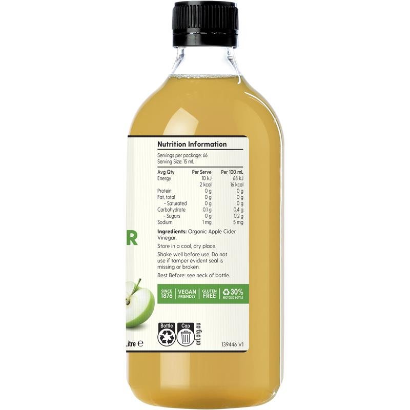 Barnes Naturals 有机苹果醋(含醋母)1L